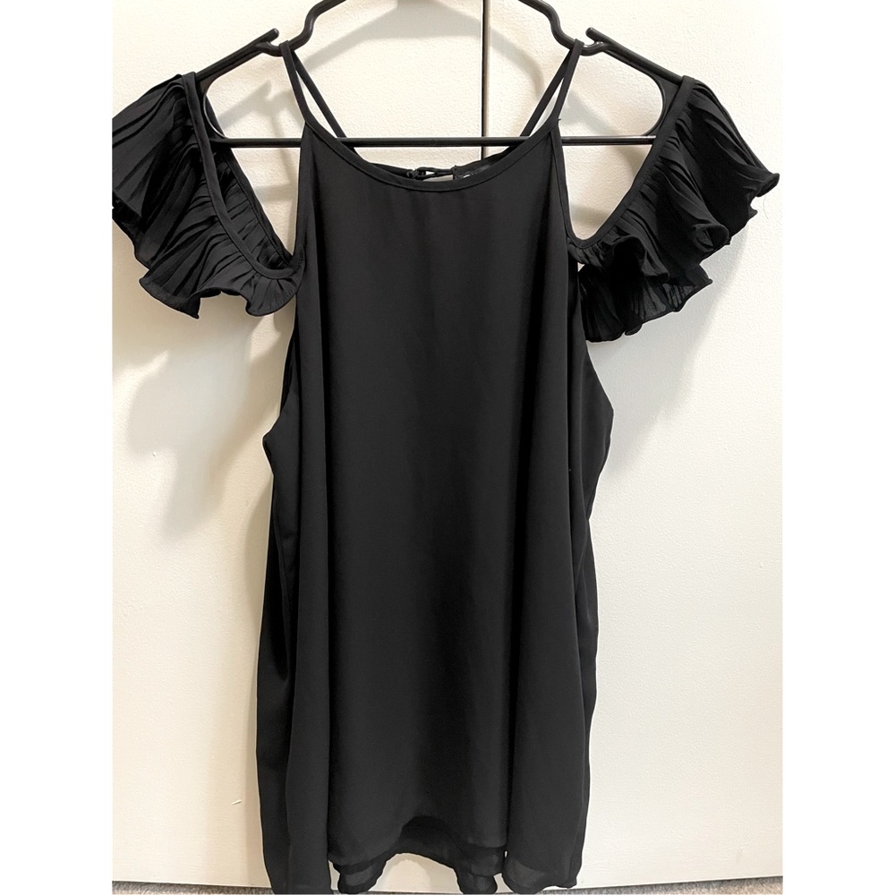 Shinestar XL black blouse